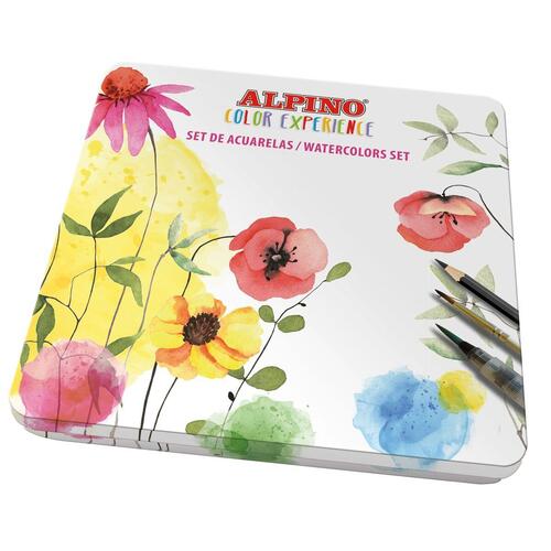 Sæt med Akvarelfarver Alpino Color Experience 42 Dele Multifarvet