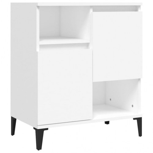 Skænke sæt - 2 stk. opbevaringsskabe 60×35×70 cm i hvidt konstrueret træ