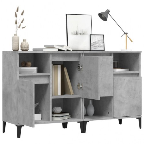 Skænke 2 stk. 60×35×70 cm i konstrueret træ - betongrå