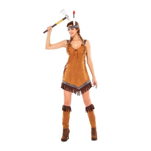 Kostume til voksne Indianer kvinde (3 Dele) M/L