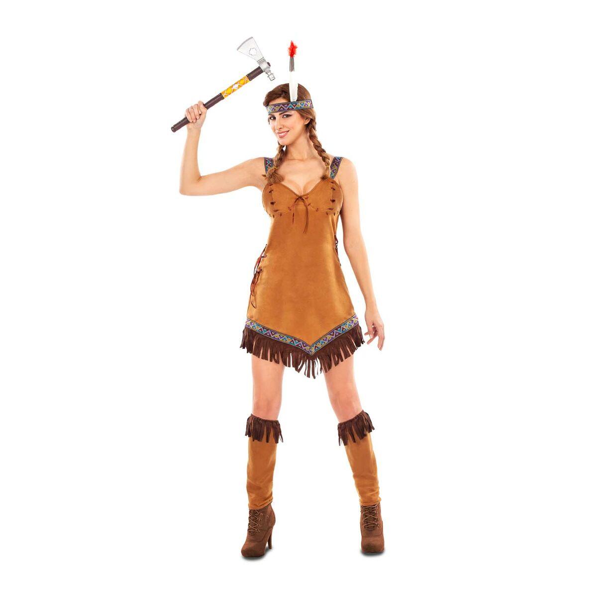 Kostume til voksne Indianer kvinde (3 Dele) M/L