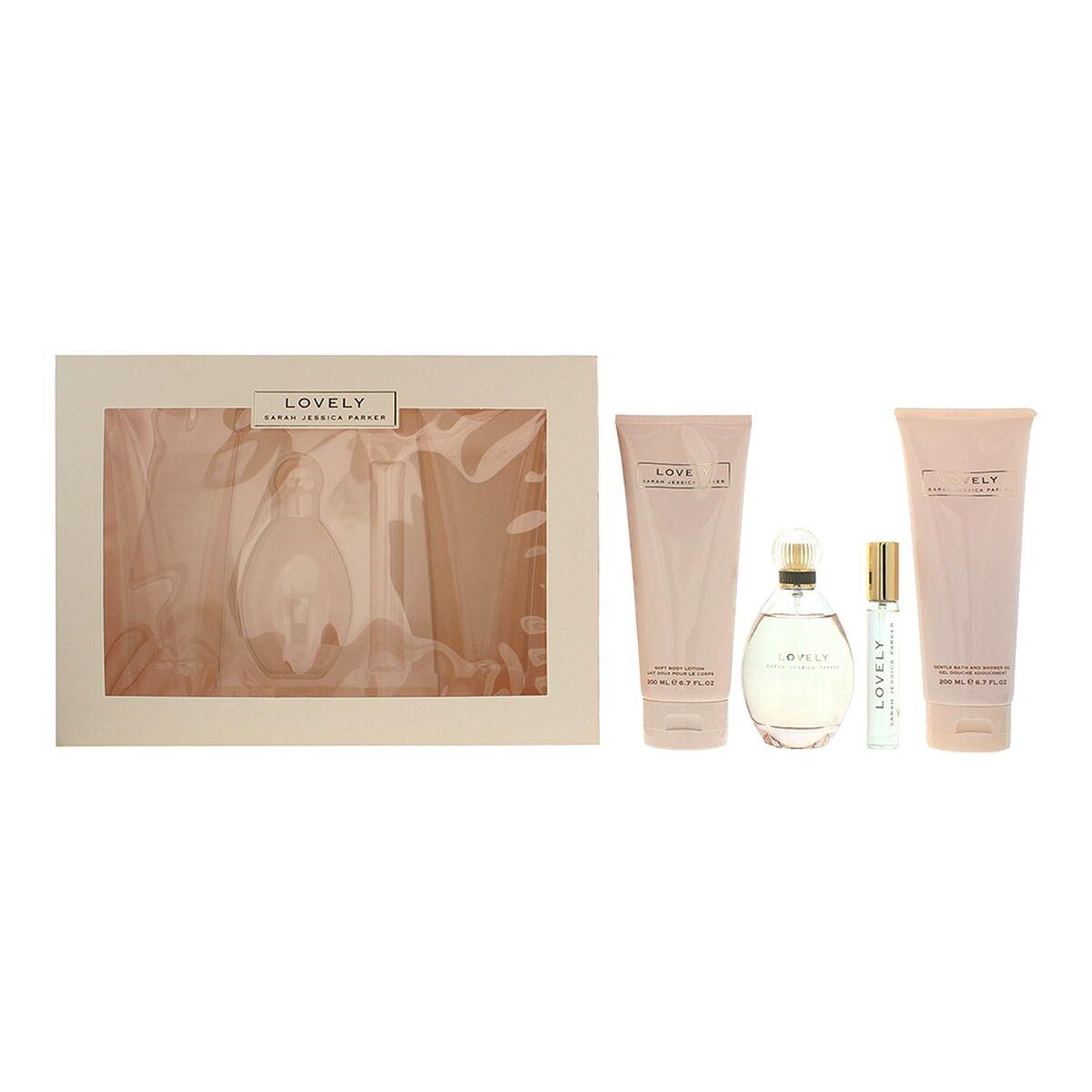 Sarah Jessica Parker Lovely - parfume gavesæt til kvinder (4 dele)