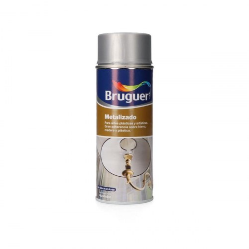 Bruguer spraymaling metallic sølv - 400 ml