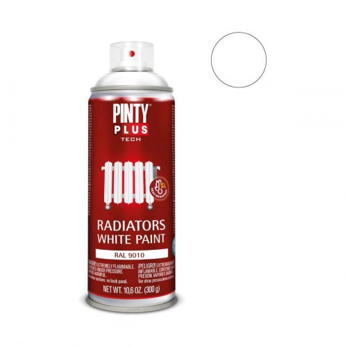 Spraymaling til radiatorer Pintyplus Tech RAL 9010 - 400 ml Hvid