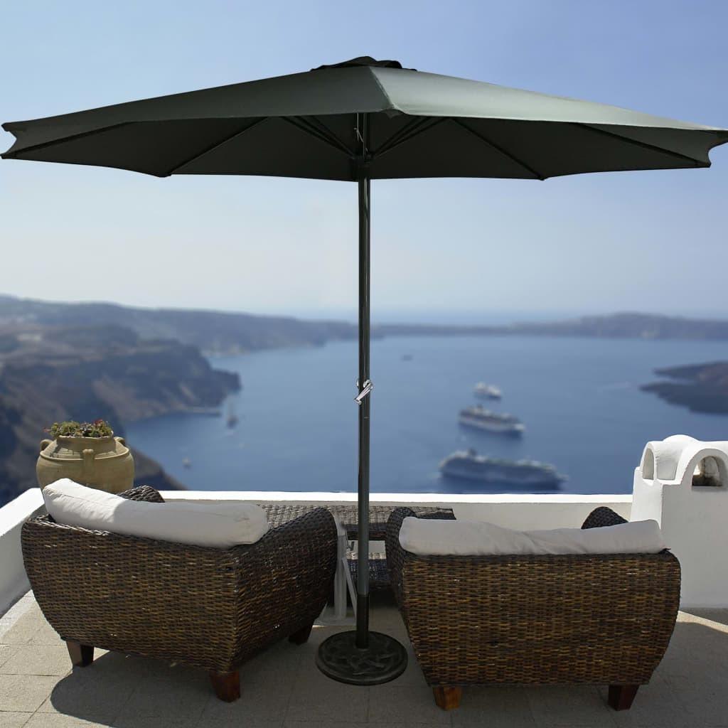 HI parasol 3 m UV50+ aluminium antracitgrå