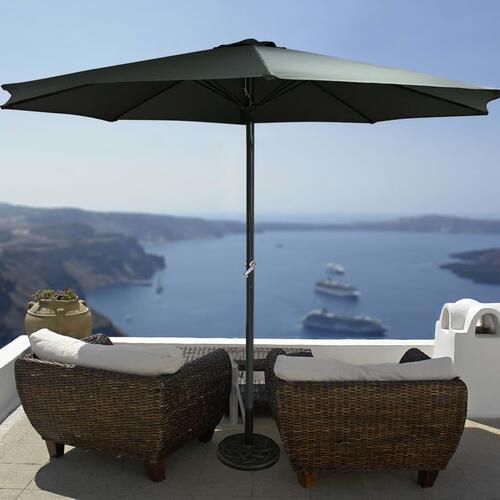 HI parasol 3 m UV50+ aluminium antracitgrå
