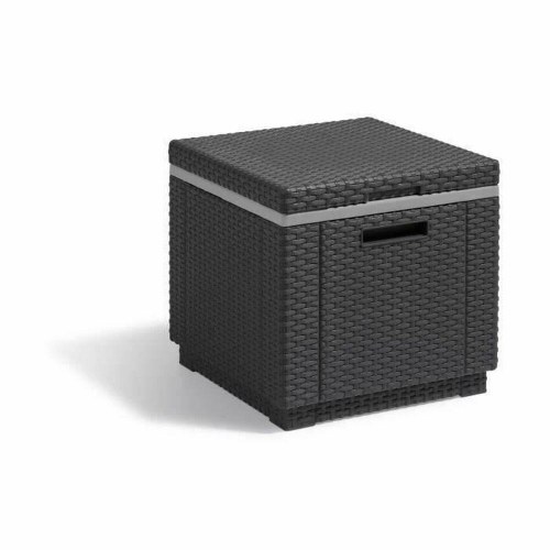 Havebord sidebord Allibert by Keter Ice Cube 42 × 42 × 41 cm - grå