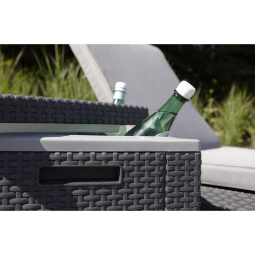 Havebord sidebord Allibert by Keter Ice Cube 42 × 42 × 41 cm - grå