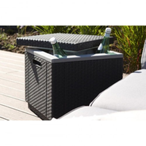 Havebord sidebord Allibert by Keter Ice Cube 42 × 42 × 41 cm - grå