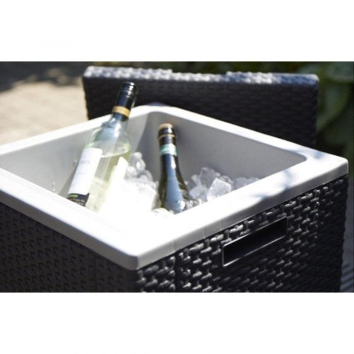 Havebord sidebord Allibert by Keter Ice Cube 42 × 42 × 41 cm - grå