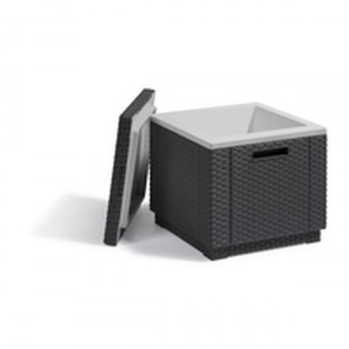 Havebord sidebord Allibert by Keter Ice Cube 42 × 42 × 41 cm - grå