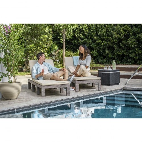 Solstol Allibert by Keter Daytona - beige, 195 × 65 × 25,5 cm