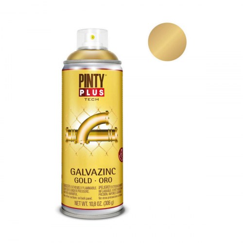 Spraymaling guld - Pintyplus Tech Galvazinc G151 400 ml