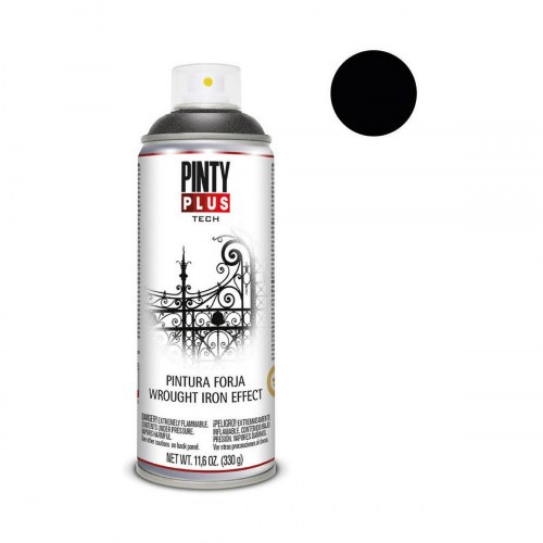 Pintyplus Tech FJ104 spraymaling til jern 400 ml - Sort, mat