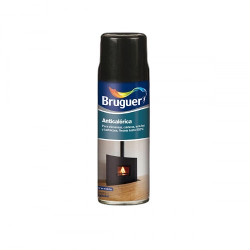 Bruguer varmebestandig spraymaling - sølv, 400 ml