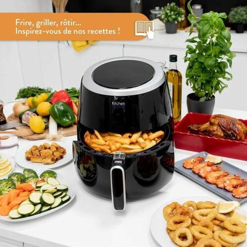Airfryer Kitchen Move BAT-25A 2000 W 2000 W 6,4 L Sort