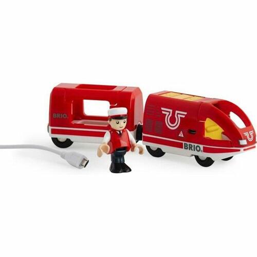 Brio Elektrisk Tog - Genopladelig transporttog med USB