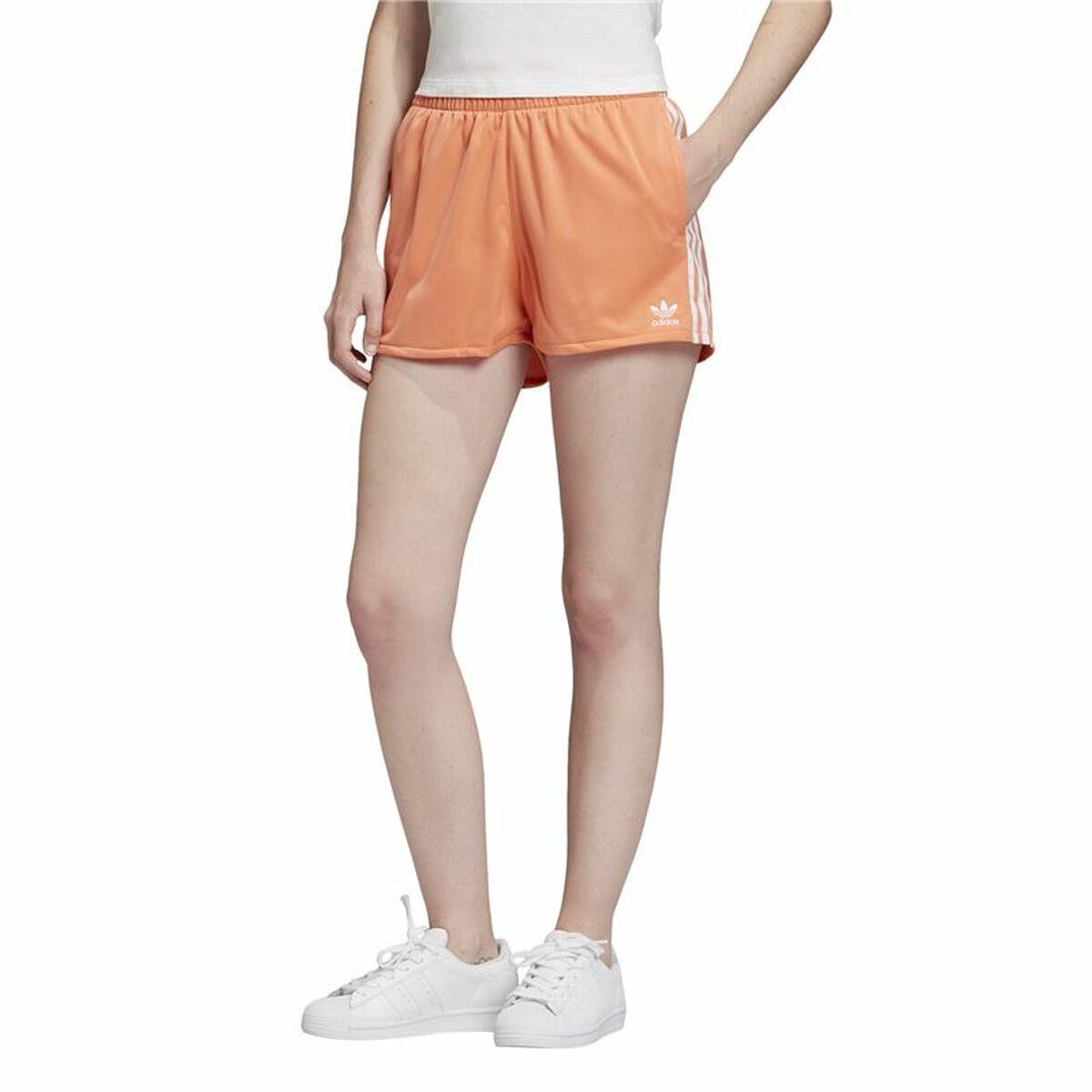 Adidas 3 Stripes Sportsshorts Dame Orange Str 38