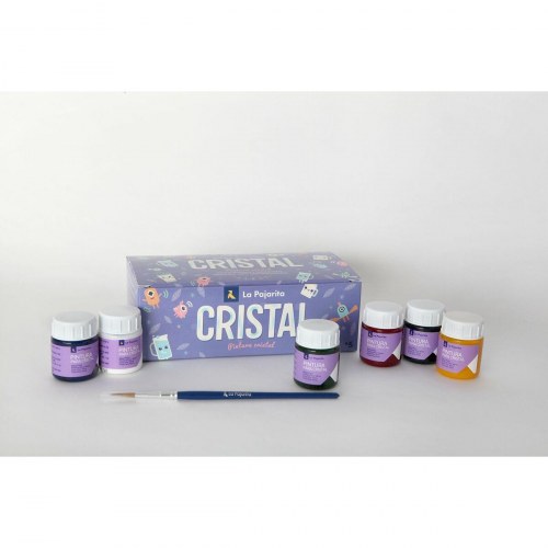 La Pajarita Tempera Crystal - 6 dele, multifarvet