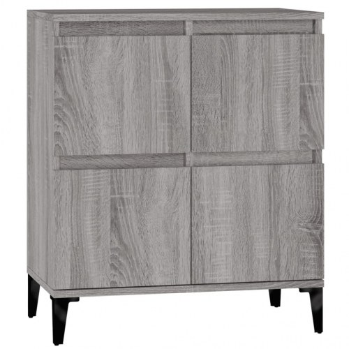 Skænk med 4 låger 60 x 35 x 70 cm - grå sonoma-eg