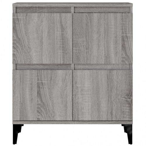 Skænk med 4 låger 60 x 35 x 70 cm - grå sonoma-eg