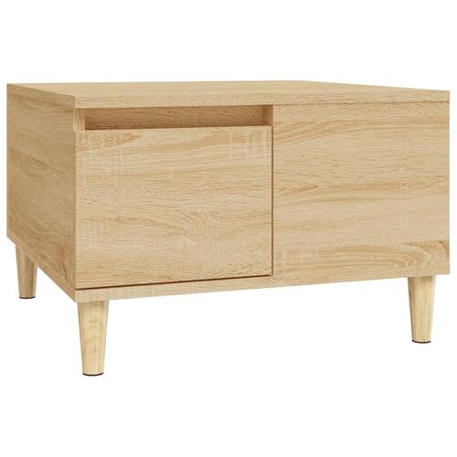Sofabord 55x55x36,5 cm konstrueret træ sonoma-eg