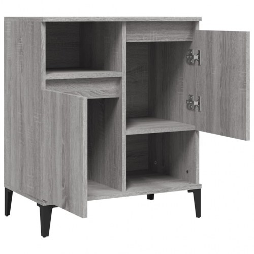 Skænk 60 x 35 x 70 cm i konstrueret træ - grå sonoma-eg