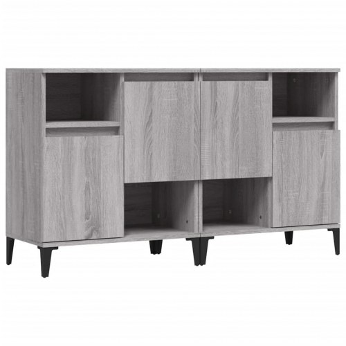 Skænke 2 stk. 60×35×70 cm i konstrueret træ - grå sonoma-eg
