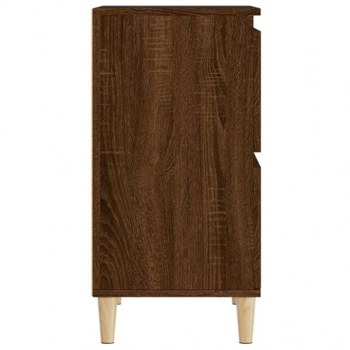 Skænke 2 stk. 60x35x70 cm konstrueret træ brun egetræsfarve