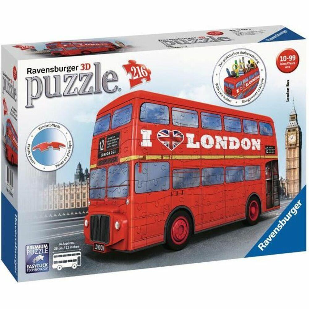 Se 3D Puzzle London Bus 216 brikker hos Boligcenter.dk