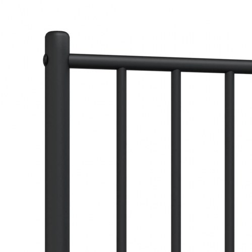 Sengegavl i metal 100 cm - sort, udskiftningsgavl