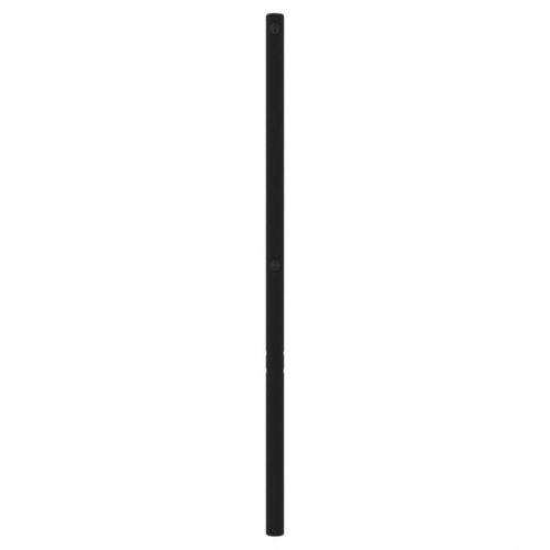 Sengegavl 150 cm metal sort