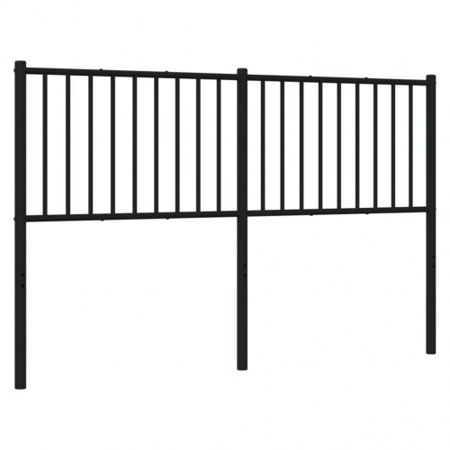 Sengegavl 150 cm metal sort
