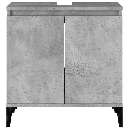 Underskab til håndvask 58x33x60 cm konstrueret træ betongrå