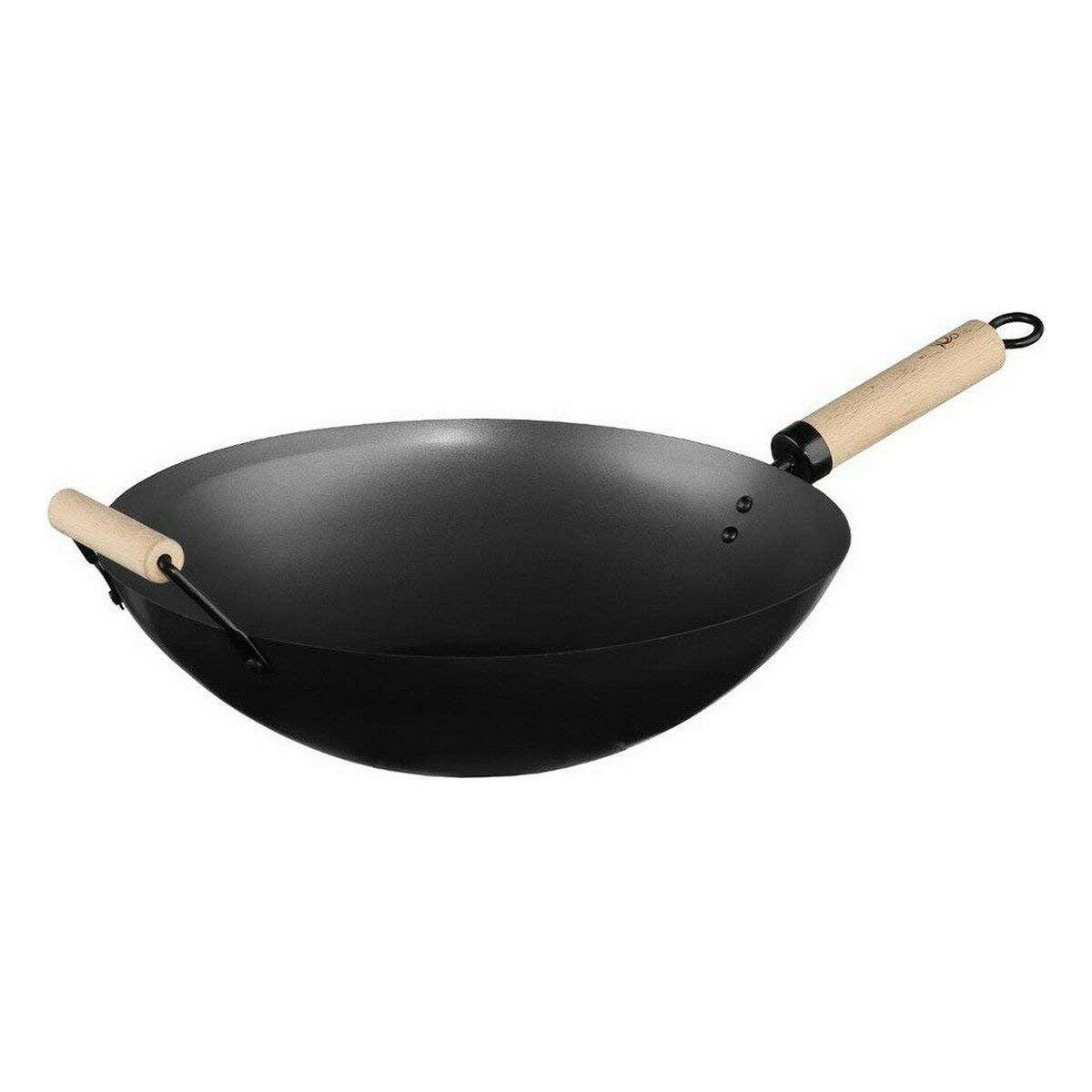 Wok Pande Secret Gourmet Sort Rustfrit Stål