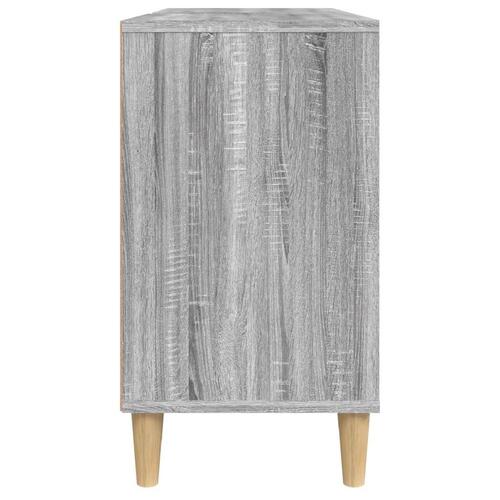 Skab til håndvask 80x33x60 cm konstrueret træ grå sonoma-eg