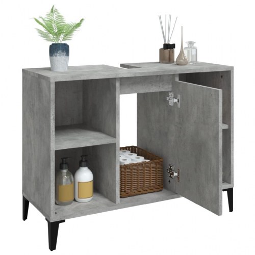 Underskab til håndvask 80 x 33 x 60 cm - betongrå