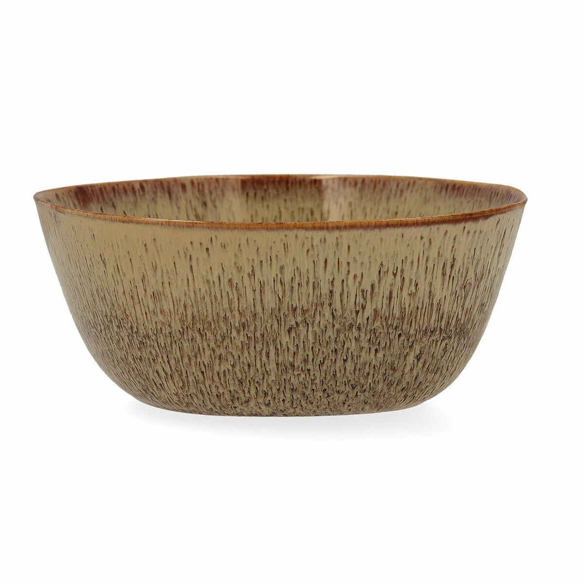 Bidasoa Ikonic salatskåle 20 × 19,5 × 8,5 cm - keramik, brun (sæt med 3)