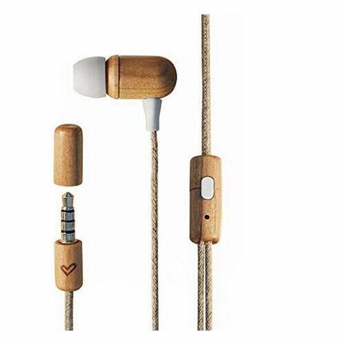 Hovedtelefoner med mikrofon Energy Sistem Eco Wood Lysebrun