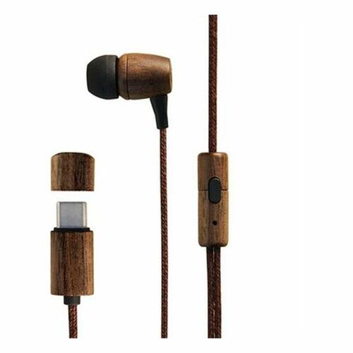 Hovedtelefoner med mikrofon Energy Sistem Eco Wood Lysebrun