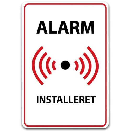 Alarm klistermærker
