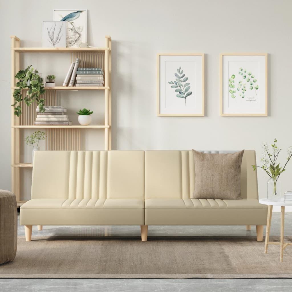 Sovesofa Stof Farvet - Creme