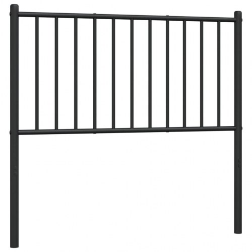 Sengegavl 90 cm metal sort