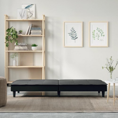 Sovesofa i stof - mørkegrå