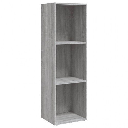 Bogreol/tv-bord 36×30×114 cm i konstrueret træ - grå sonoma-eg