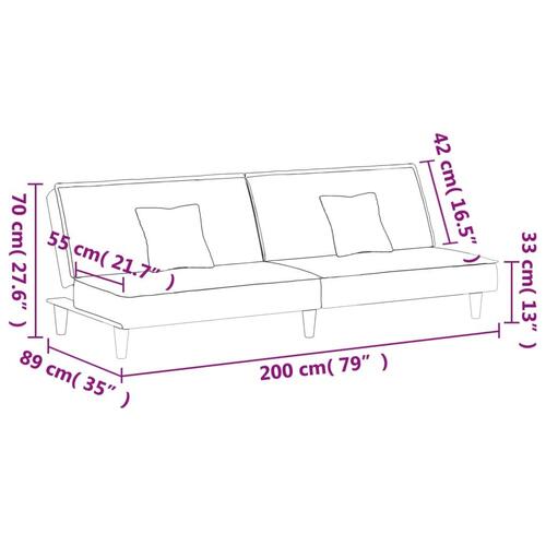 Sovesofa velour mørkegrøn