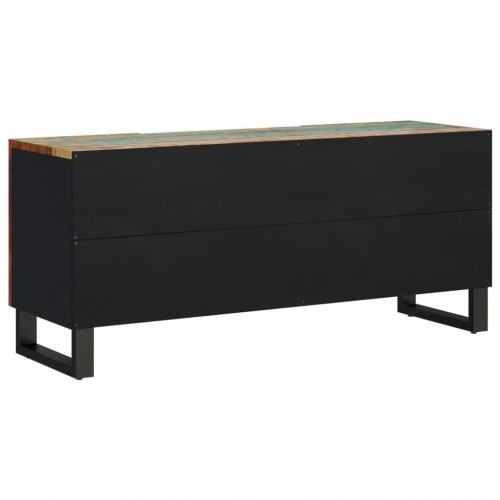 Tv-bord 105×33,5×46 cm i massivt genbrugstræ og konstrueret træ