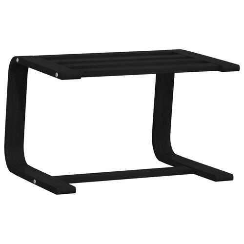 Fodskammel 51x41x40 cm stof sort