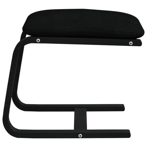 Fodskammel 51x41x40 cm stof sort