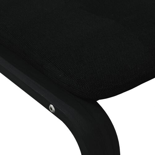 Fodskammel 51x41x40 cm stof sort